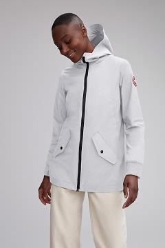 Chamarras Canada Goose Mujer México - Ellscot Rompevientos Blancos SE6820759
